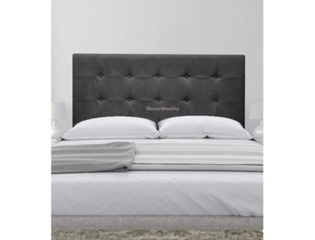 Cabecero DECORQUALITY Oslo (Negro - Tejido Antimanchas - 105 x 70 cm)