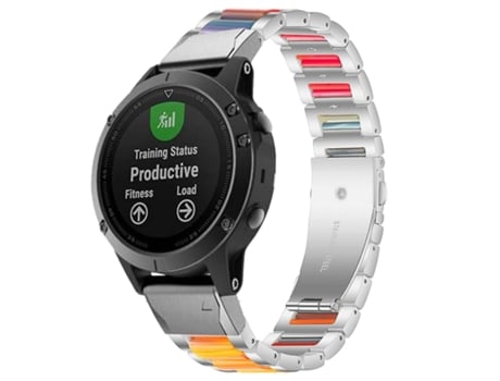 Correa de acero inoxidable de resina opal para Garmin Forerunner 945 Lte VEANXIN