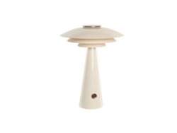 Lampara Sobremesa Metal Dimmer Blanco 38x38x50cm