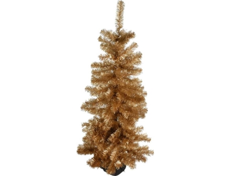 Ambiance Árbol de Navidad de mesa galvanizado dorado 120 cm