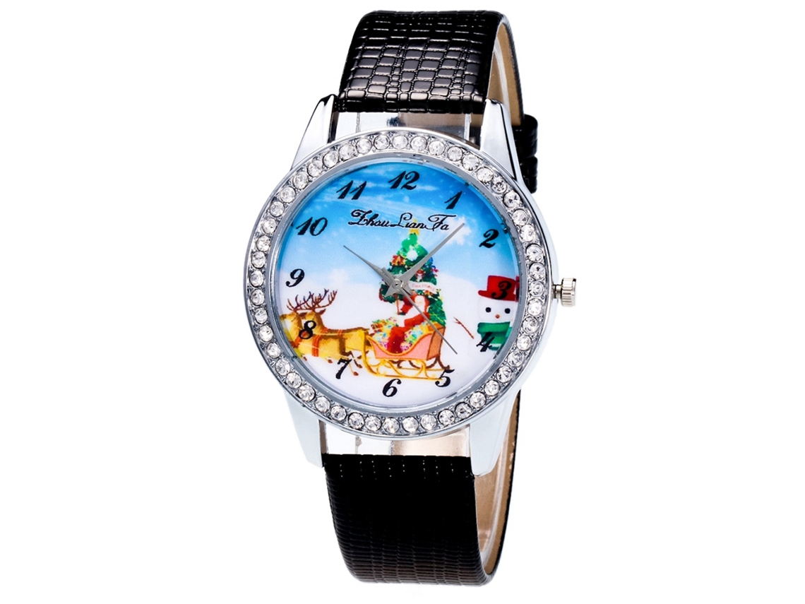 Reloj De Pulsera Zhoulianfa Fashionable Bird Cafe Casual Festivo De Cuarzo Con Correa De Cuero Sintético