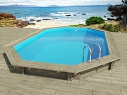 Piscina de madera "Florida" - 6.57 x 4.57 x 1.31 m HABITAT ET JARDIN