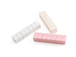 Organizador Semanal De Pastillas Con 3 Frascos, Pastillero Grande De Viaje Diario Con Espacio Adicional Para Omega 3 Y Vitaminas.