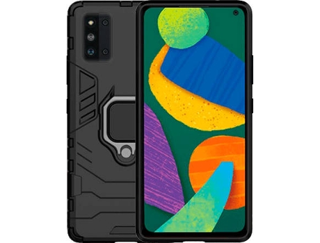 Carcasa Samsung Galaxy F52 5G G4M Protección Militar Magnética Negro