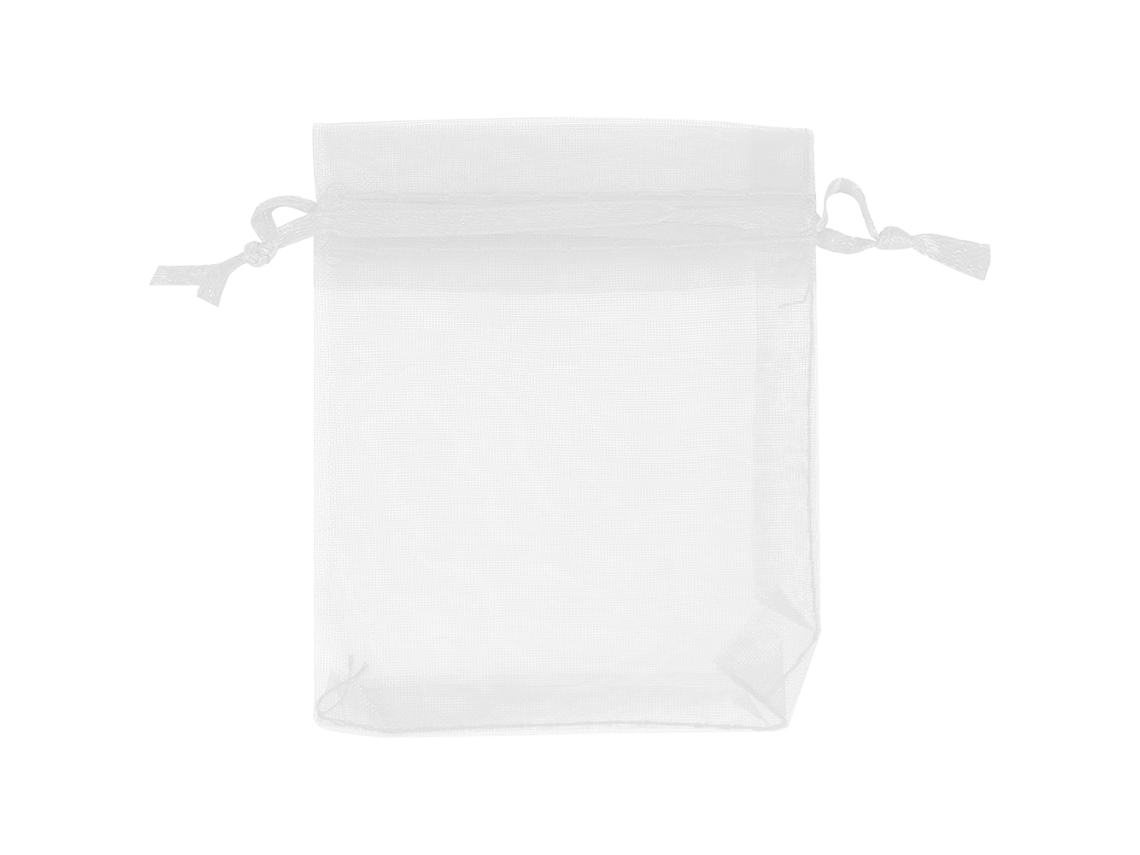 VYLARA Sacos de organza premium para decoração de doces, casamentos e festas, 7 x 9 cm (branco)