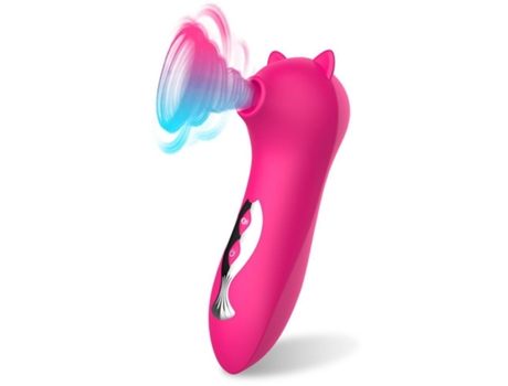 Vibrador potente de 10 frecuencias, estimulador de succión del pezón del clítoris (rojo) YIZHOOD