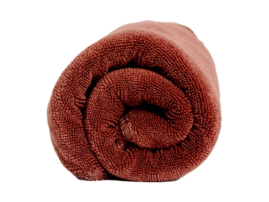 Toalla Kofihety Cabello Secado Rápido Super Microfibra Marrón (25x15x5cm)