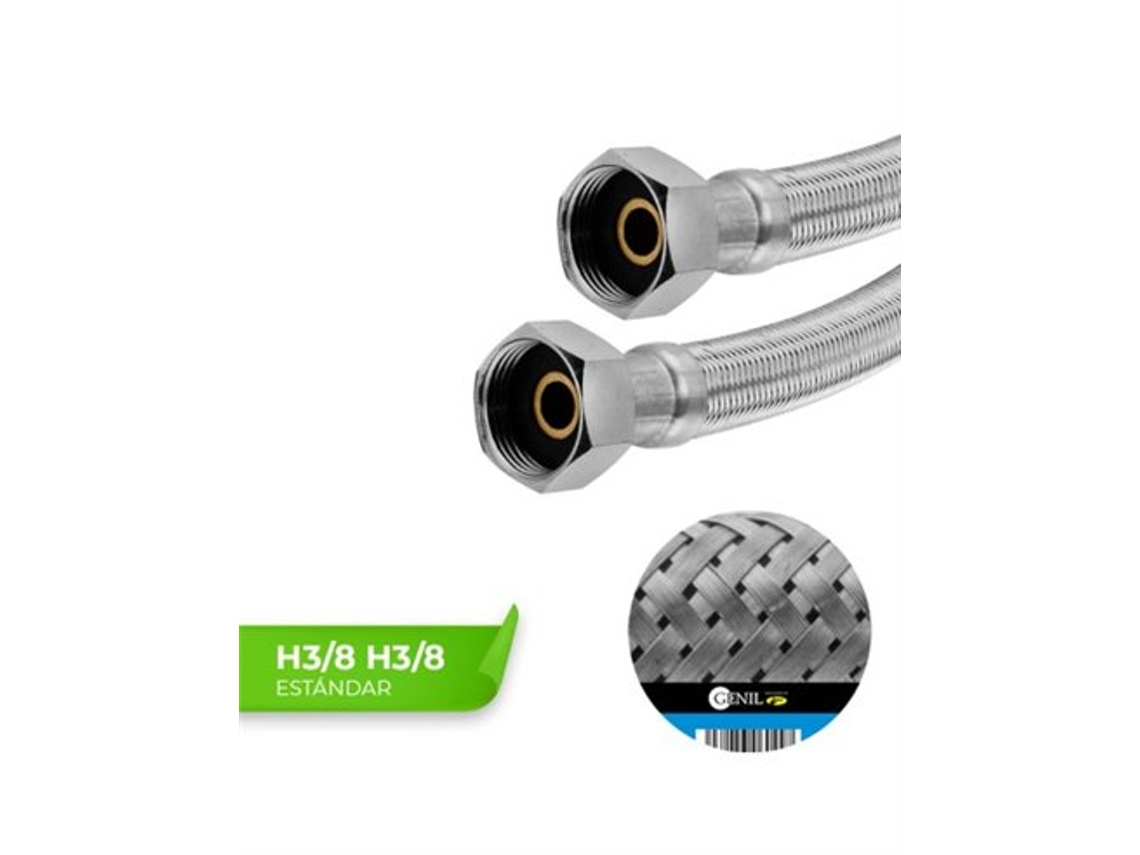 Mangueras estándar Gardena H3/8" de acero inoxidable de 10 cm, paquete de 10.