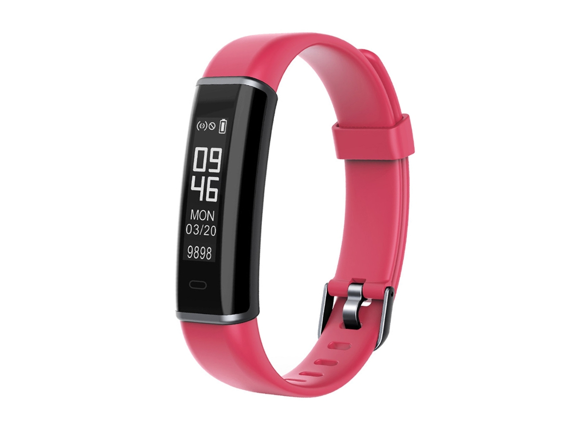 Pulsera Inteligente Con Monitor De Frecuencia Cardíaca, Rastreador De Fitness Impermeable, Rojo