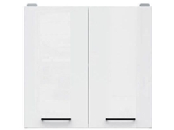 Mueble alto 60 cm - 2 Puertas - Blanco brillo AUCUNE