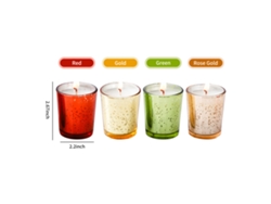 Preciosas Velas Aromáticas Sin Humo En Ámbar Y Musgo Para Decoración Navideña Y Regalos.