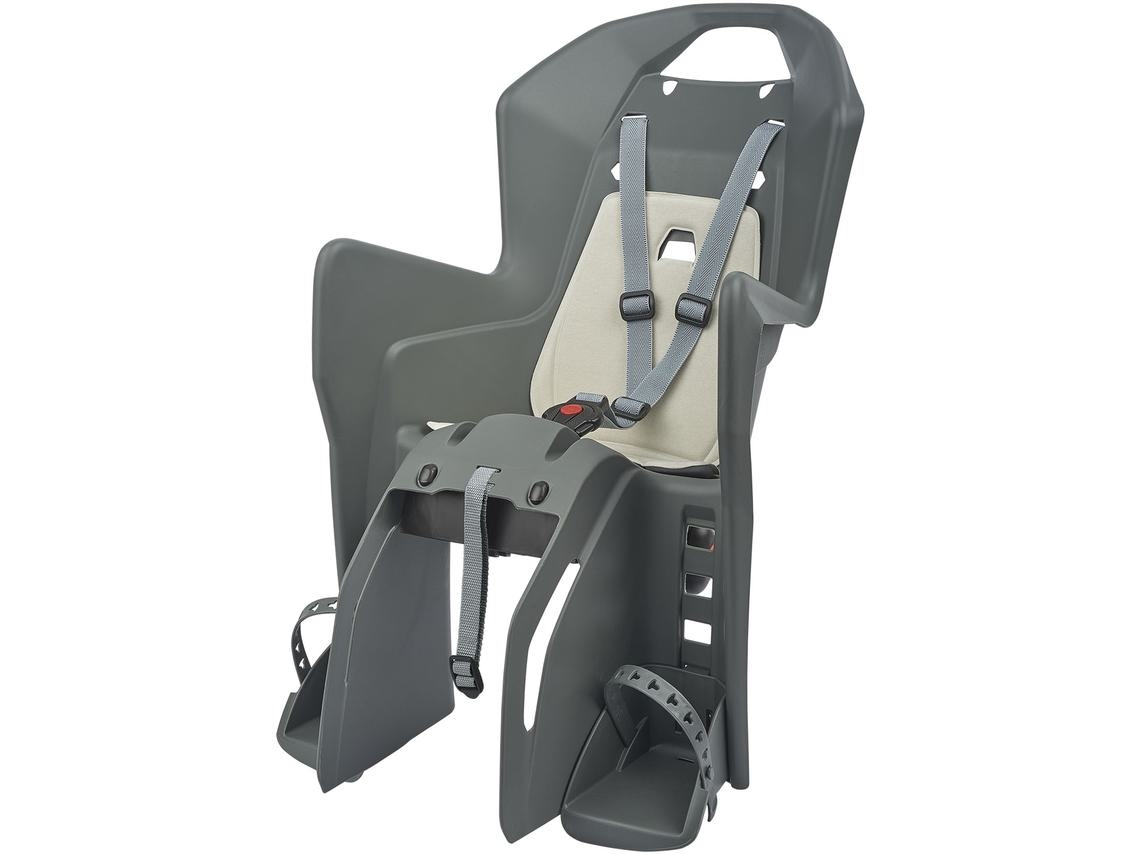 Silla Bicicleta Trasera Ninõ Portaequipajes Koolah Gris Carbón / Crema