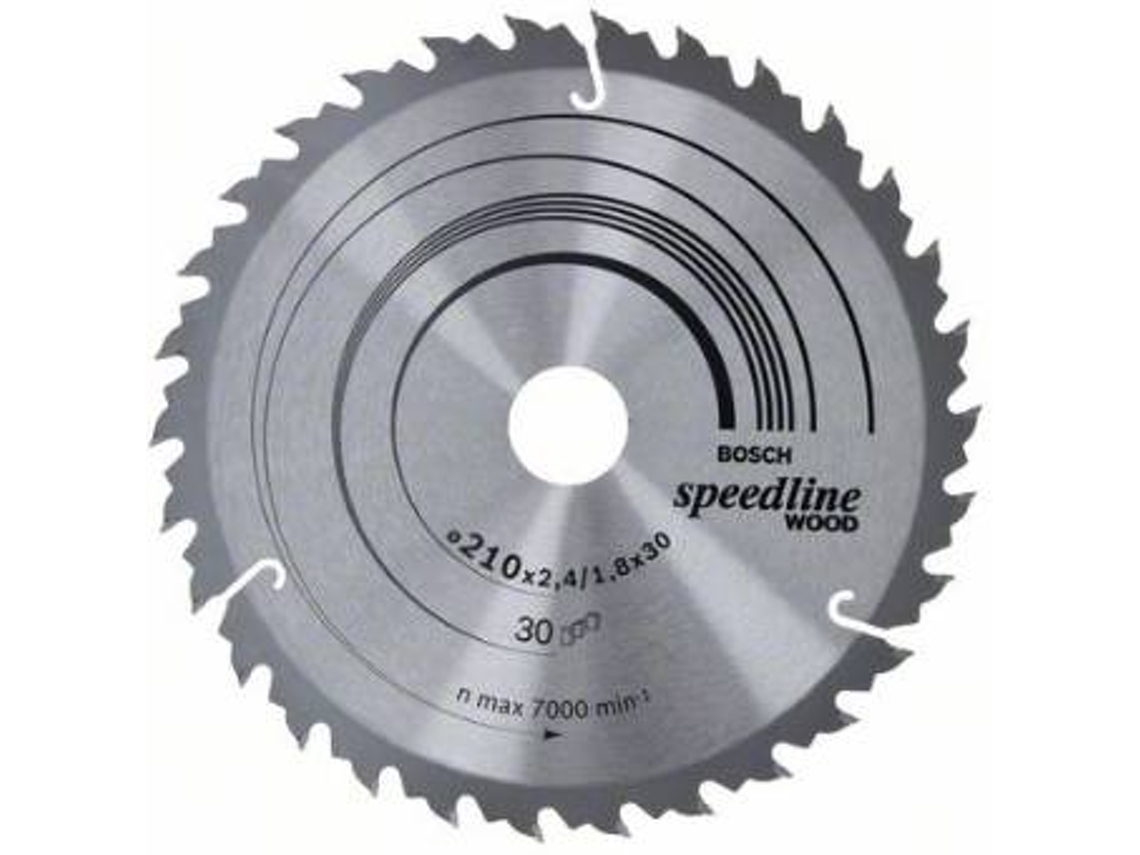 Disco de Sierra Circular BOSCH Speedline Madera 210x30x2.4 mm - 30