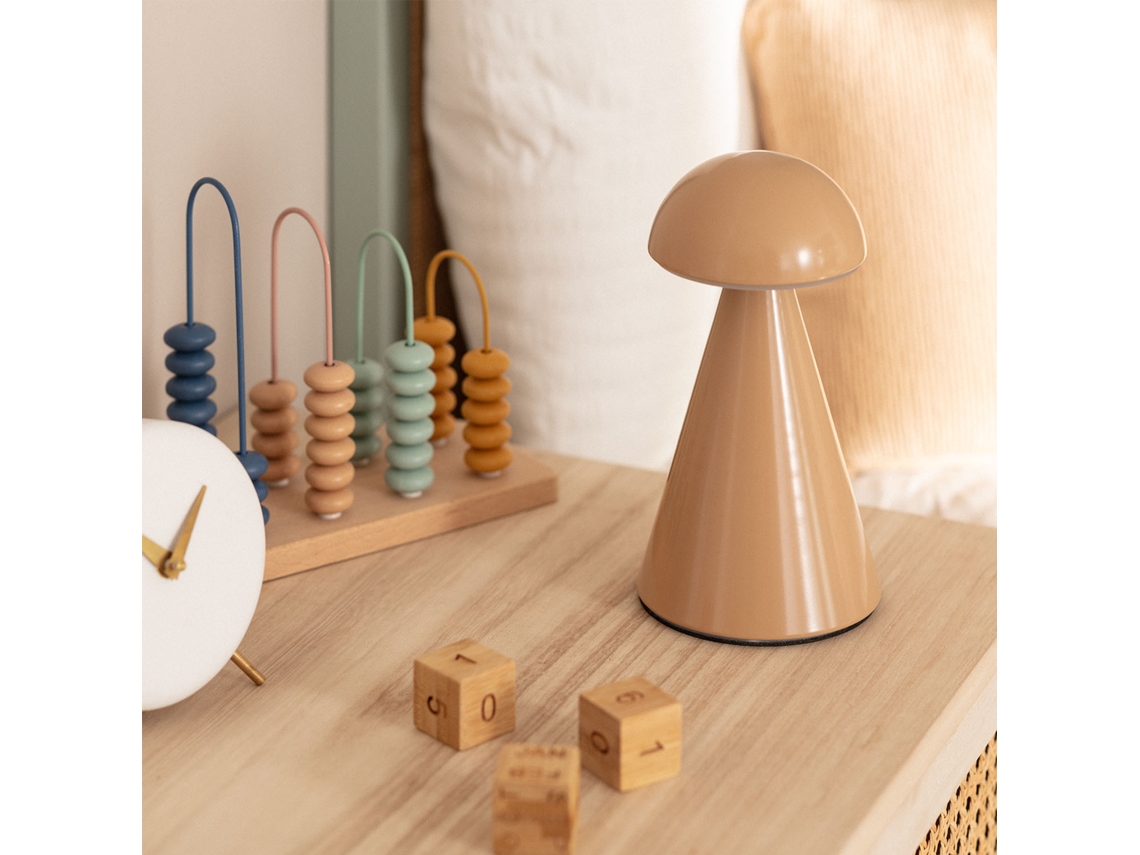 LEDKIA Lámpara de Mesa LED 2W Portátil con Batería USB Recargable Azana Camel 3000K