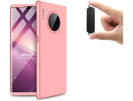 Carcasa y Soporte Huawei Mate 30 Pro Slim armor 360º (Rosa)
