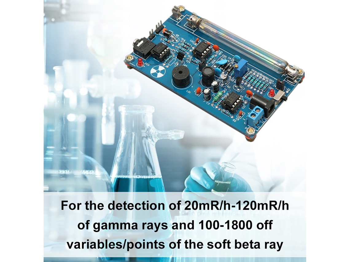 Kit De Piezas Para Armar Un Módulo Detector De Radiación Nuclear Geiger Con Alarma Sonora Y Visual.