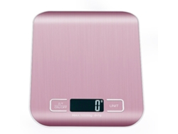 Minibáscula de cocina portátil y precisa, recargable, color oro rosa. Sfushos (10 kg/1 g)