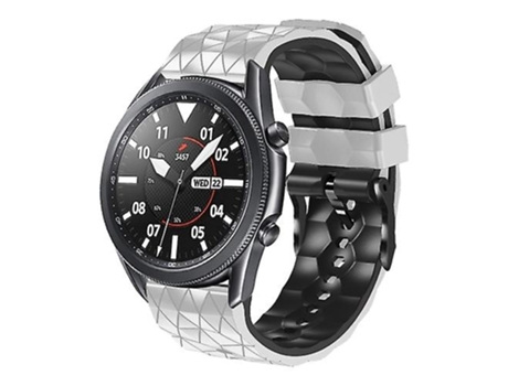 Correa Para Ticwatch Pro 2020 22mm Patrón De Fútbol Correa De Silicona Bicolor Blanco-Negro VENISYMLIS