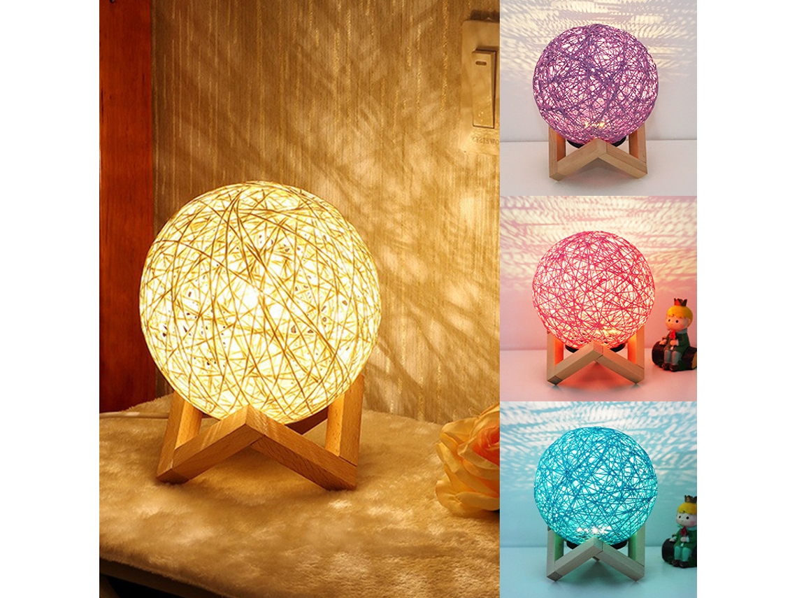 Luz Nocturna Led Sepak Takraw 15Cm (Tres Colores) Regulación Multinivel Soporte SIURN