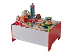 Mesa infantil combinada de madera, 30 cm, multicolor Teamson