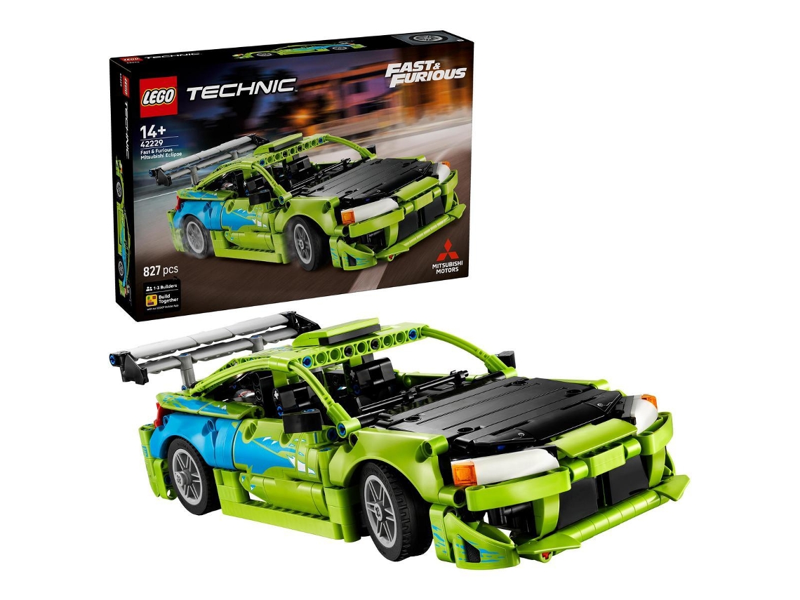 Lego® 42229 Technic Coche Mitsubishi Eclipse De Fast And Furious - Maqueta De Coche