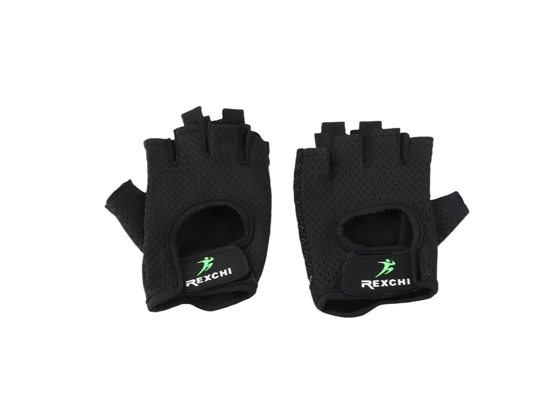Guantes De Entrenamiento Transpirables Y Antideslizantes De Medio Dedo Para Mujer, Ligeros, Con Protección En La Palma, Xg31, Negros, Talla S