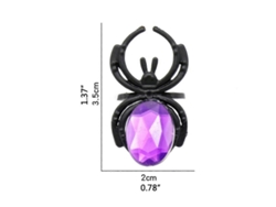 Innovador anillo de araña de plástico para Halloween. Juguetes de Halloween. Ly Ebike.