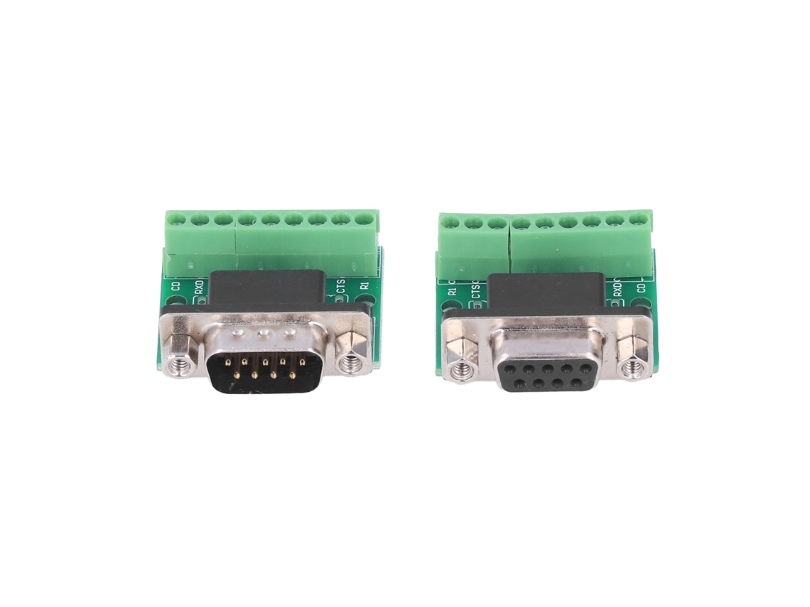 2026-adaptador Conector Db9 Macho Hembra Placa De Conversión Terminal De Tornillo 9 Pin Para Rs232 Rs485