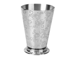 Vaso de acero inoxidable con diseño de hojas de árbol, 400 ml, para el hogar, fiestas y bares