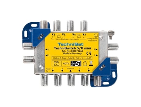 Conector TechniSwitch 8 Multifunciones TECHNISAT