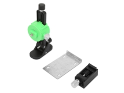 Soporte de pared universal para ajuste fino de nivel 3D con adaptador de montaje en pared.