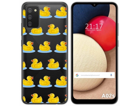 Carcasa Samsung Galaxy A02s TUMUNDOSMARTPHONE Dibujos Transparente Multicolor