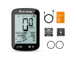 Ciclocomputador Inalámbrico Con Pantalla Lcd De 2,4 Pulgadas, Recargable, Resistente Al Agua, Gps Ipx7.