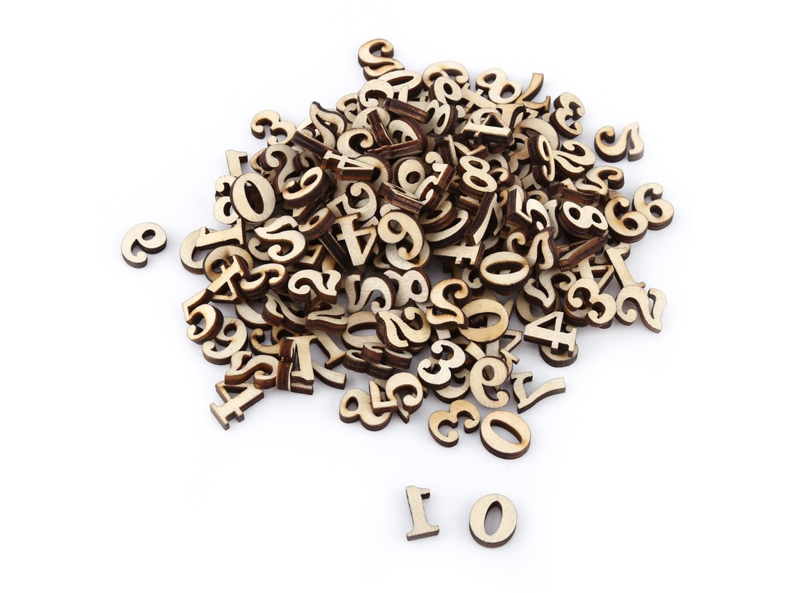 200 Piezas De Letras De Madera De La A A La Z Y Números Del 0 Al 9, Sin Pintar, Juguetes Educativos Diy Para Niños.