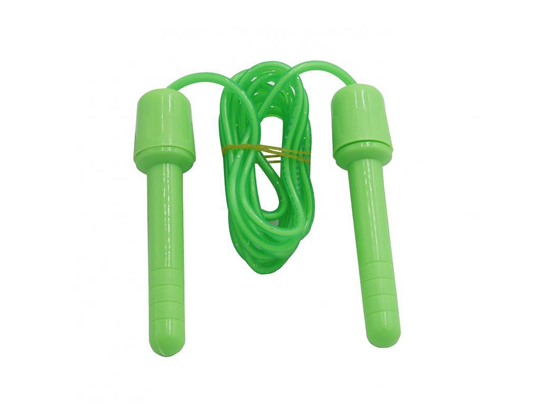 Cuerda Para Saltar Ajustable Para Niños Principiantes De 3 A 6 Años. Ejercicio Al Aire Libre Para Bajar De Peso. Verde.