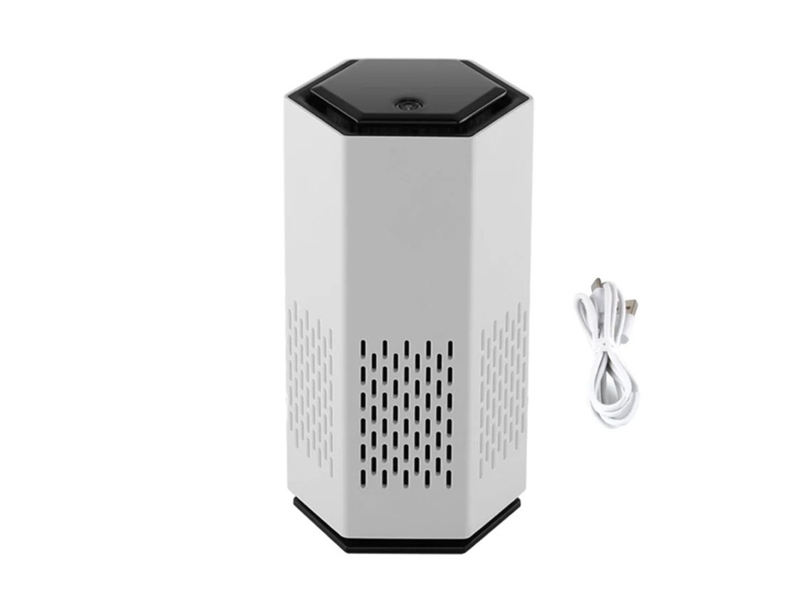 Purificador de aire para mascotas con luces LED antiolores Bestvite Blanco
