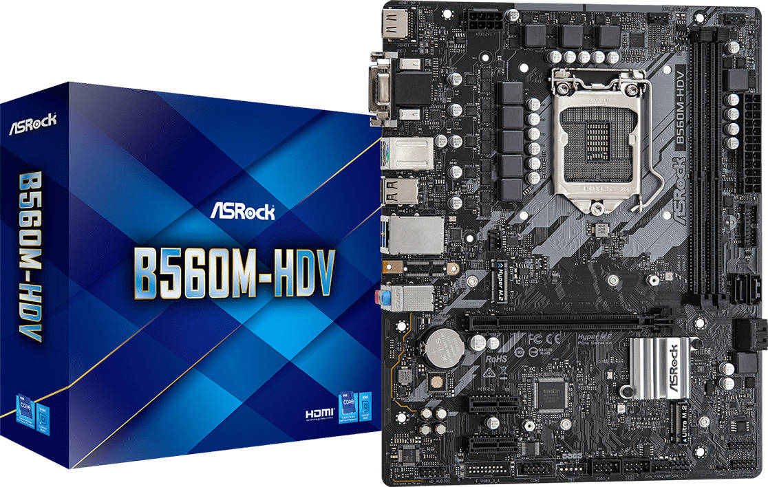 Placa Base Asrock b560mhdv socket lga 1200 intel b560 micro s1200