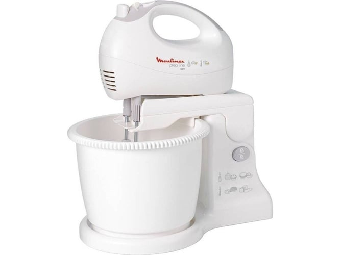 Batidora Amasadora con Bol MOULINEX HM412131 (450 W - Bol 2.5 L - Blanco)