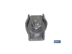 Sujetacables plano simple m-6   caja 50 unid.