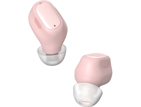 Auriculares Bluetooth True Wireless BASEUS NGWM01-04 (In Ear - Micrófono - Noise Cancelling  - Rosa)