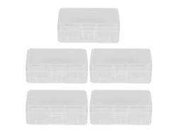 5 Cajas De Almacenamiento Portátiles Transparentes Para Organizar Y Proteger Baterías De 9v
