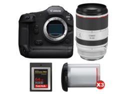 Canon Eos R1 + Rf 70-200mm F/2.8 L Is Usm + 1 Sandisk 64gb Extreme Pro Cfexpress Type B + 3 Canon Lp-e19 + Ebook Pricedirect