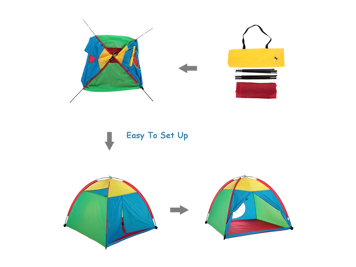 Tienda De Juegos Portátil Para Interiores Y Exteriores Para Niños - Casita De Juegos Plegable Para Jardín