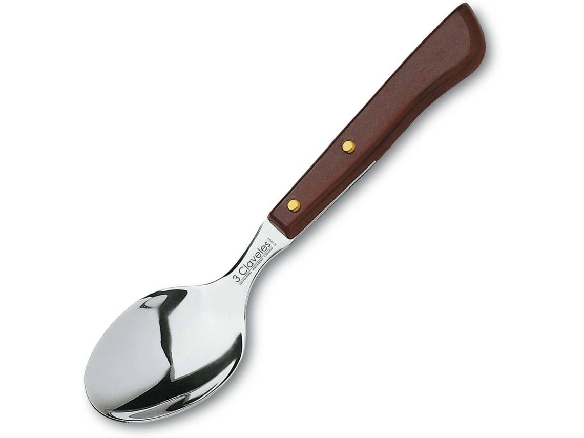Cubiertos 3 CLAVELES (Marrón - Acero inoxidable - 9 cm - 3.5")