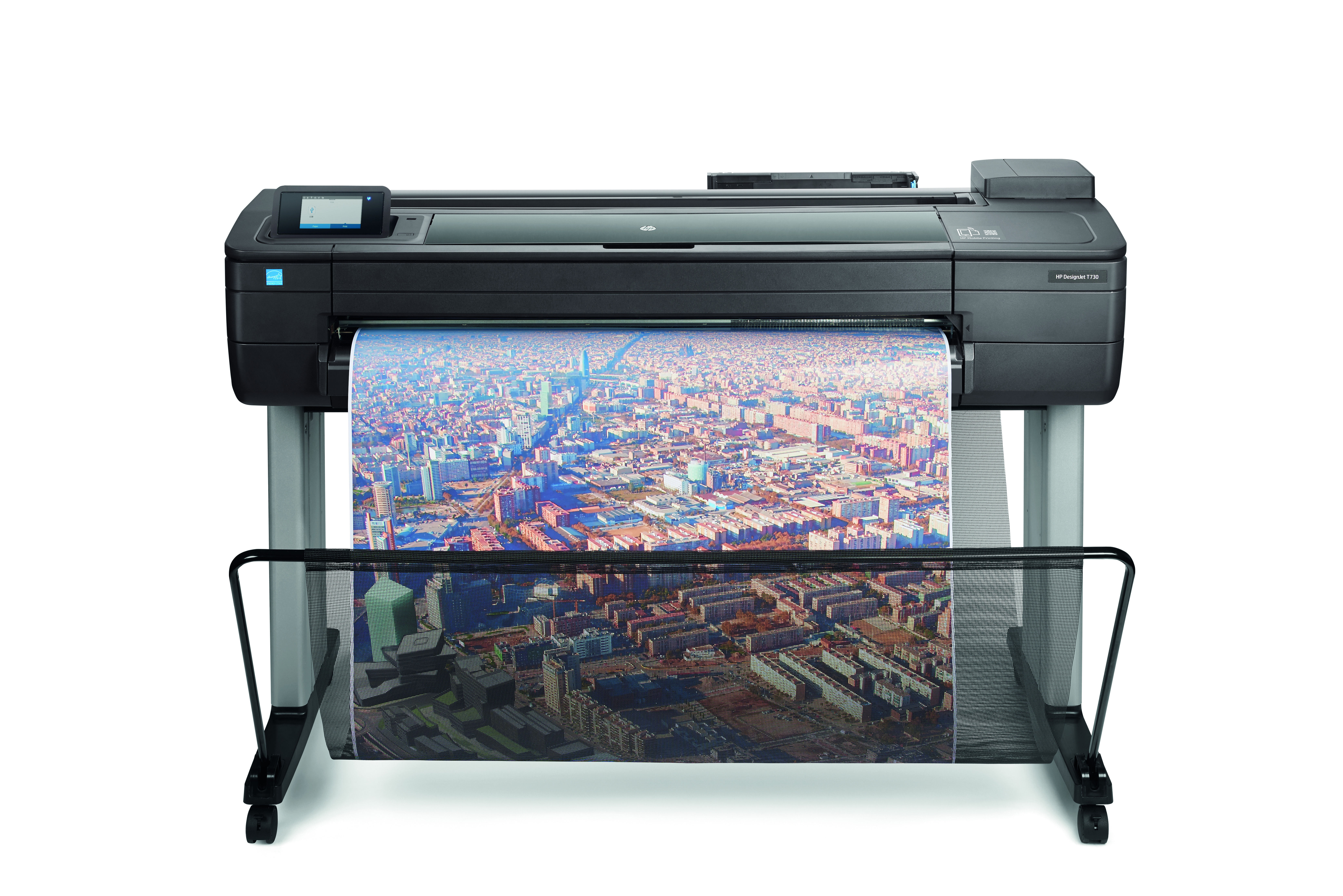 Plotter 36 Designjet t730 36in impresora gran formato 25 55 ac 20 80 tinta usb hpgl2 3 2400 1200