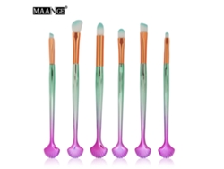 Brochas de maquillaje para difuminar sombras de ojos y disimular imperfecciones
