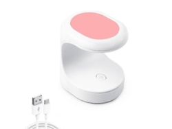 Mini lámpara de uñas UV LED rosa, secador portátil con un dedo y lámpara de curado eléctrica LY EBIKE (no aplicable)