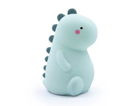 Dinosaurio de dibujos animados Lámpara Lámpara Lámpara de lectura de la cama de silicona Toque para cambiar el color de la luz USB recargable A1 | ...