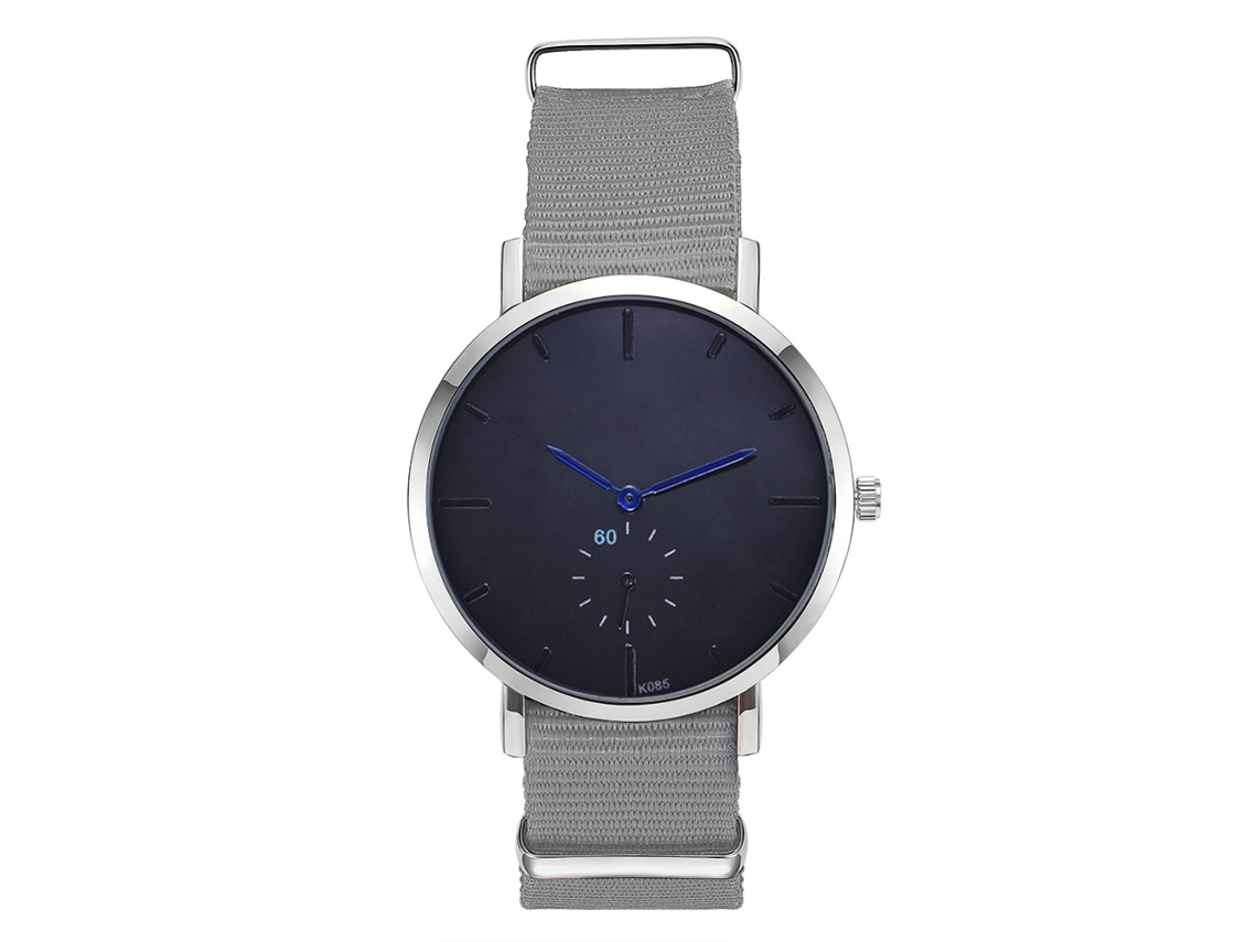 Reloj De Pulsera De Cuarzo Para Hombre Con Dial De Aleación Estilo Casual Fashion Gris