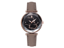 Reloj De Cuarzo Con Correa De Pu Gris Para Mujer